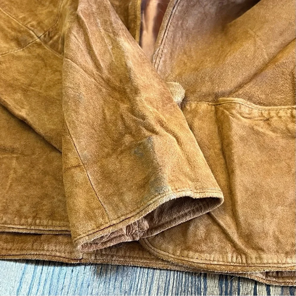 Vintage Bagatelle Arlington Avenue Leather 2 Piece Skirt Suit Top Large Skirt 8